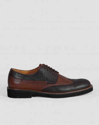 کفش کلاسیک مردانه چرم طبیعی عسلی 18443145