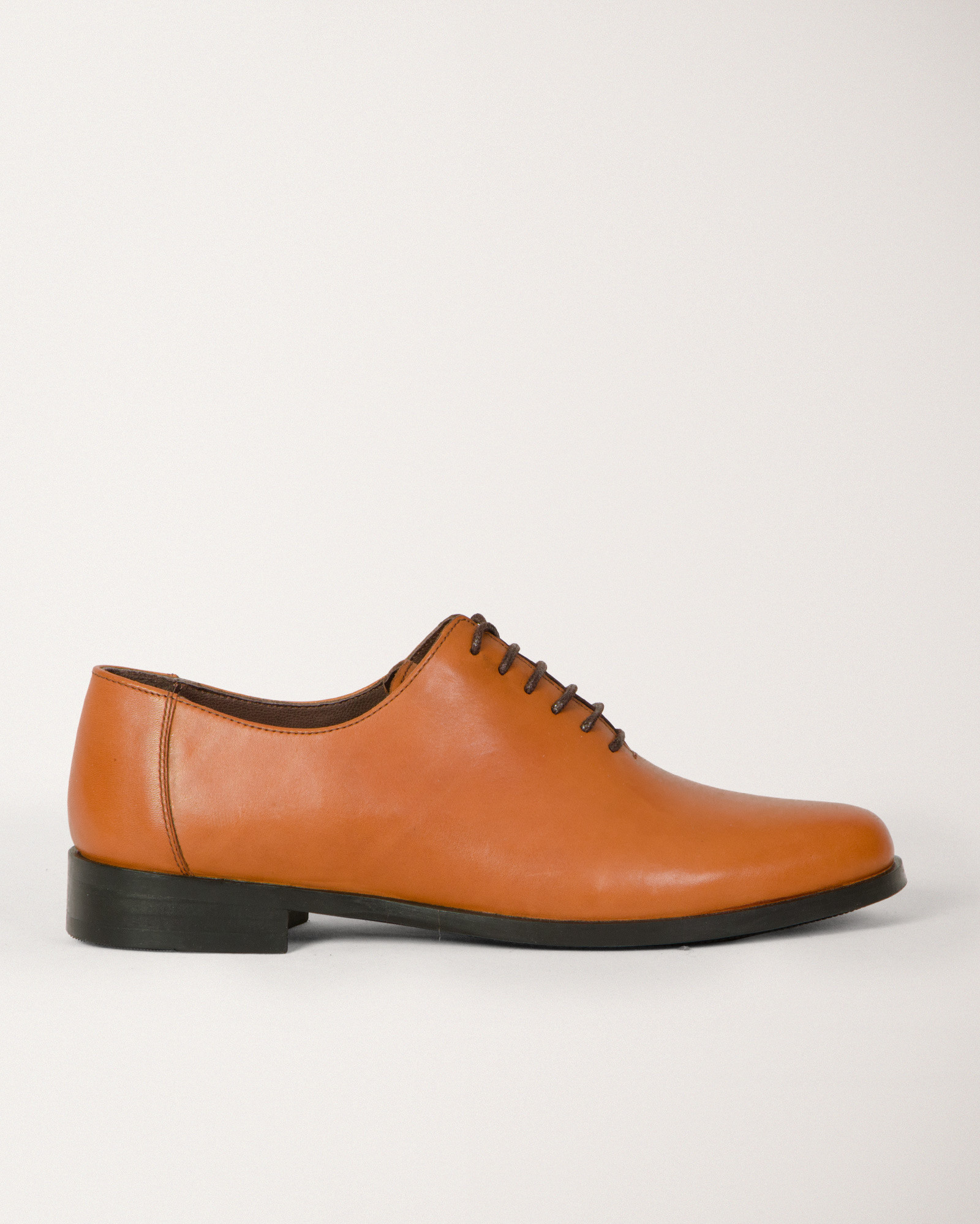 کفش رسمی مردانه چرم طبیعی بندی عسلی 19443155
