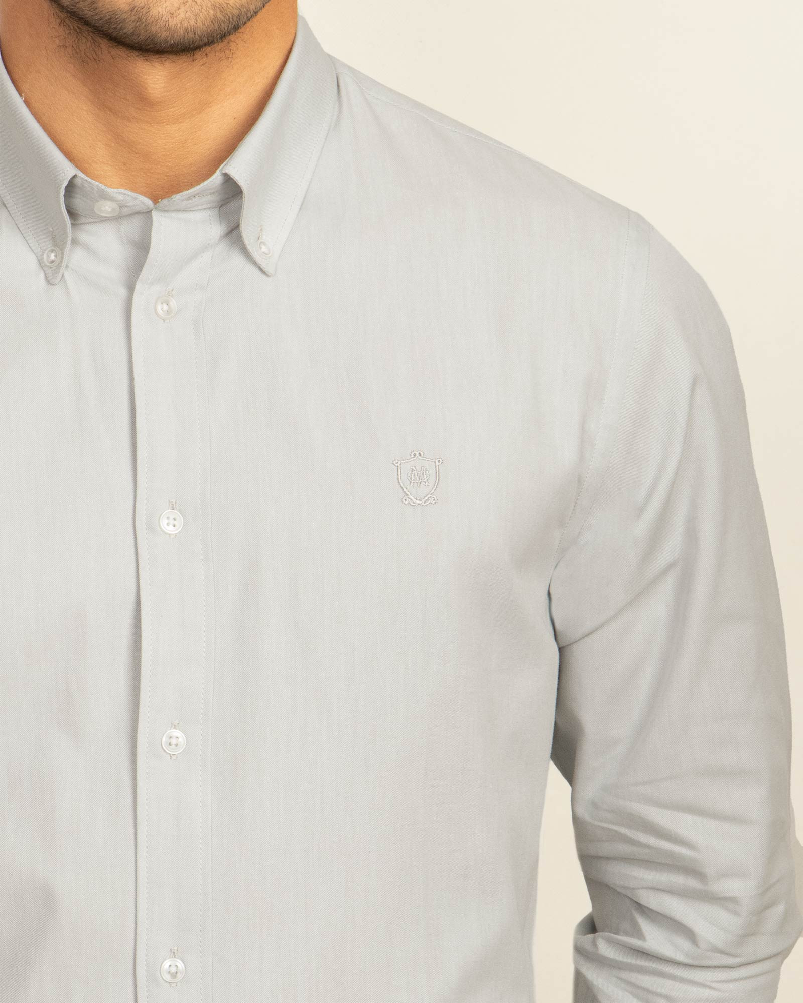 پیراهن شیک مردانه سفیدخاکستری روشن  19421190
