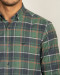 خرید اینترنتی پیراهن چهارخانه سبز مردانه 20252141