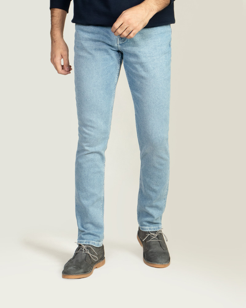 شلوار جین آبی جذاب روشن مردانه 20211123