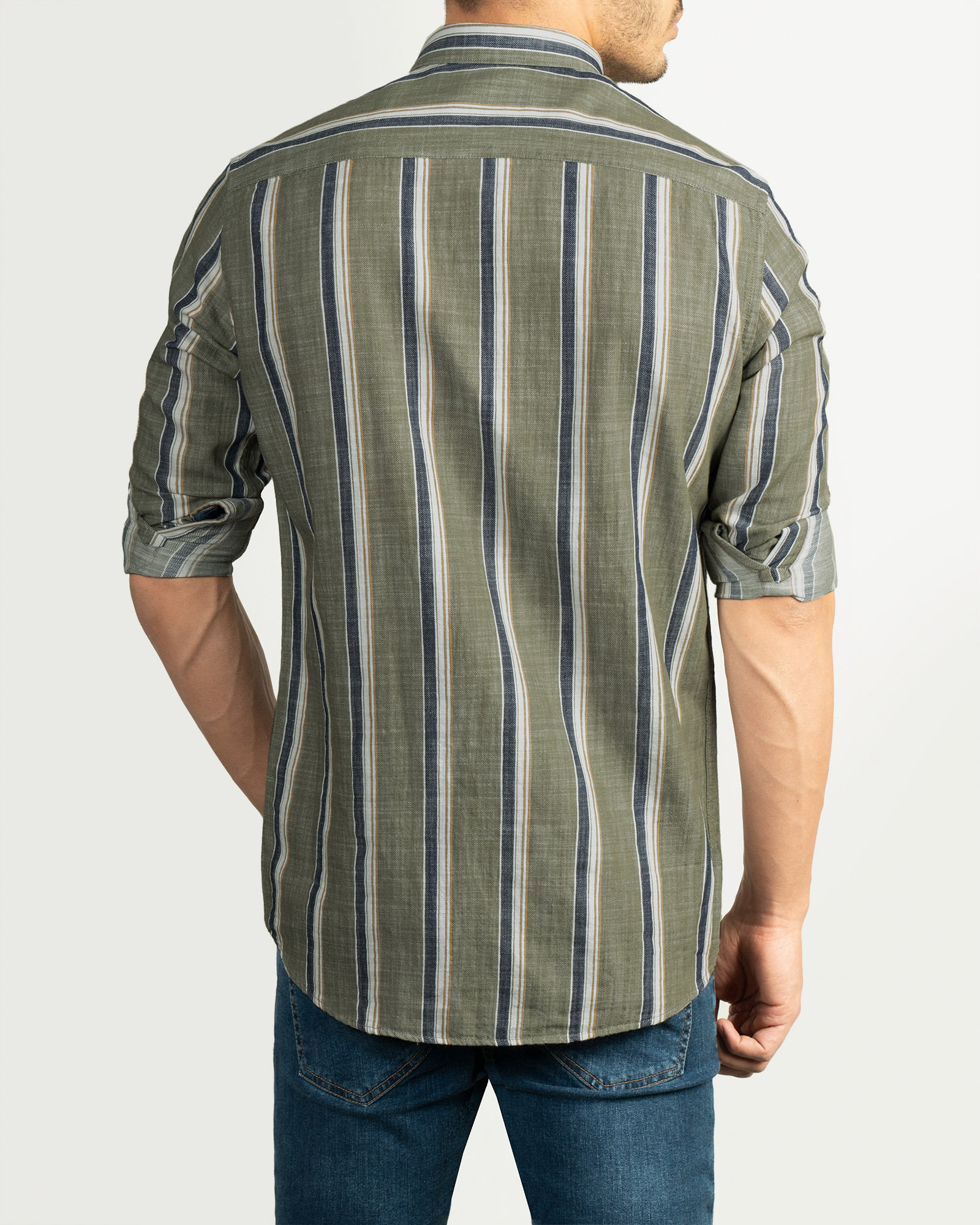 خرید اینترنتی پیراهن مردانه آستین بلند سبز 20466110