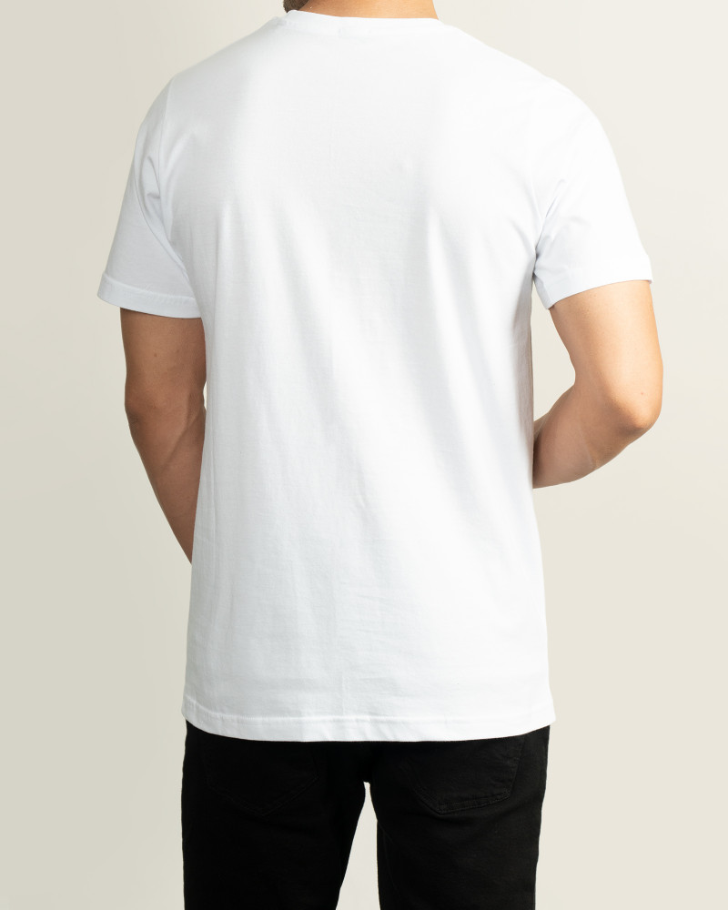 خرید اینترنتی تیشرت چاپ دار مردانه سفید 20496182