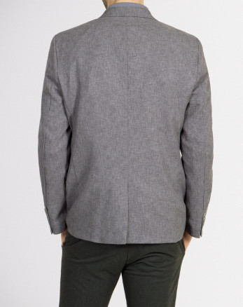 خرید اینترنتی کت تک مردانه خاکستری 18446141