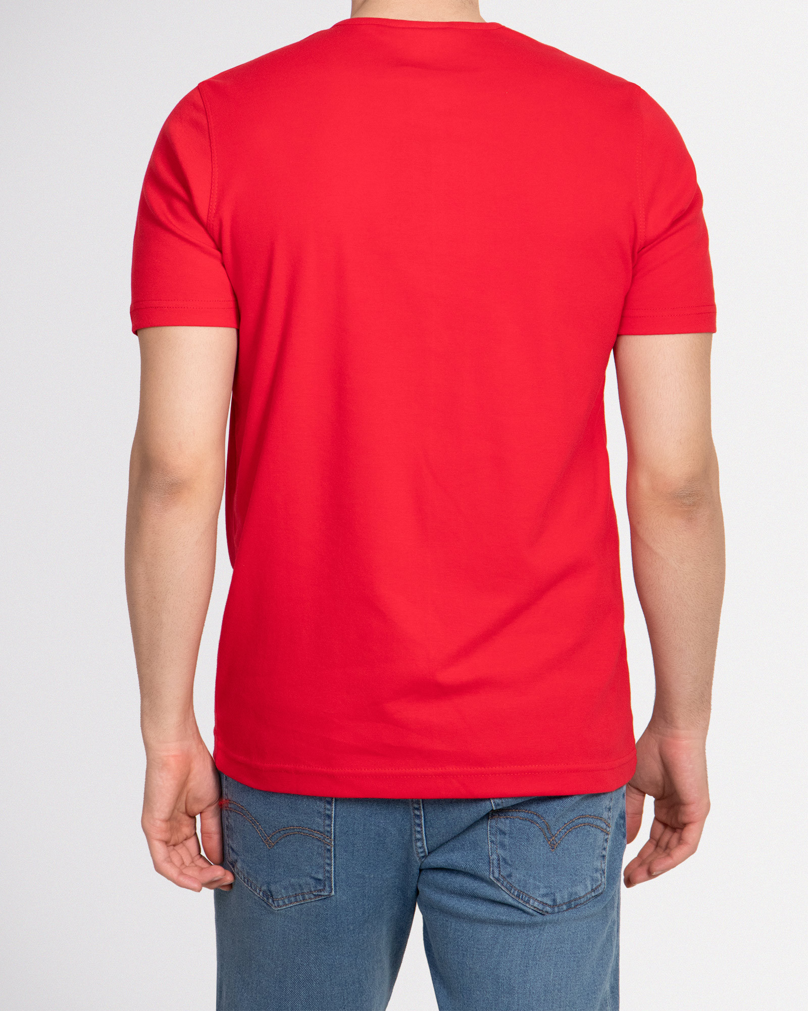 خرید تیشرت آستین کوتاه مردانه ساده قرمز 20195102