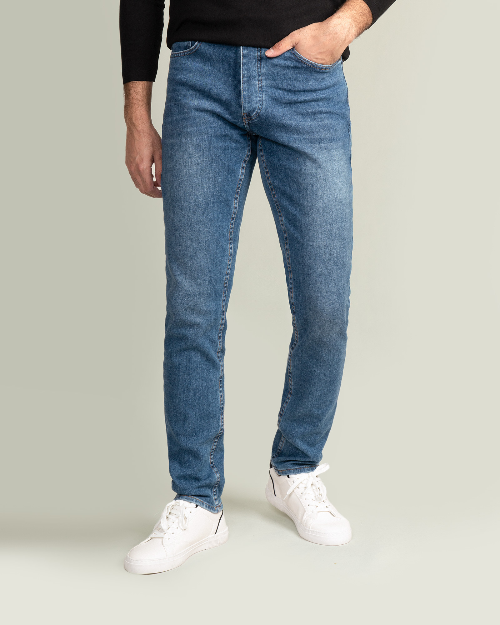 خرید اینترنتی شلوار جین آبی مردانه 20311142