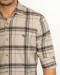 خرید اینترنتی پیراهن مردانه آستین بلند  کرم 20352182