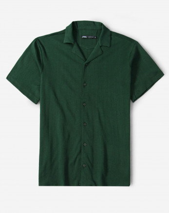 خرید پیراهن آستین کوتاه یقه انگلیسی سبز 22423335
