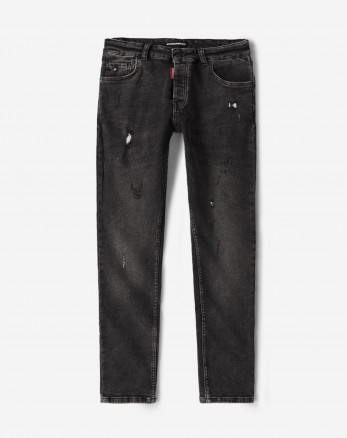 خرید و قیمت شلوار جین زاپدار اسکینی مردانه ذغالی 22310238