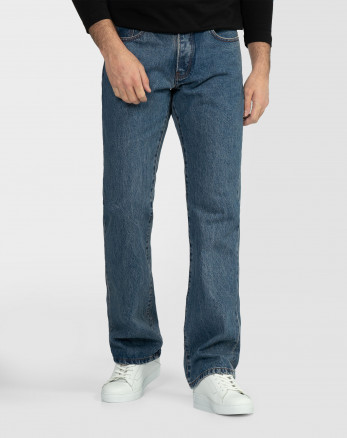 خرید شلوار جین بوت کات ساده مردانه آبی 22424621