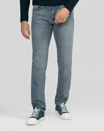 خرید شلوار جین مینی ساده مردانه آبی 22324598