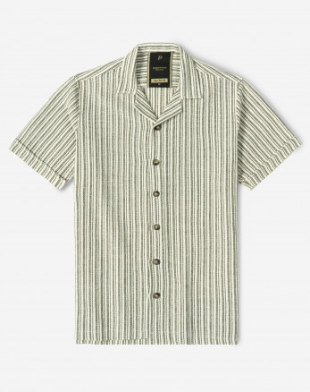 خرید پیراهن آستین کوتاه یقه انگلیسی سبز 23223357